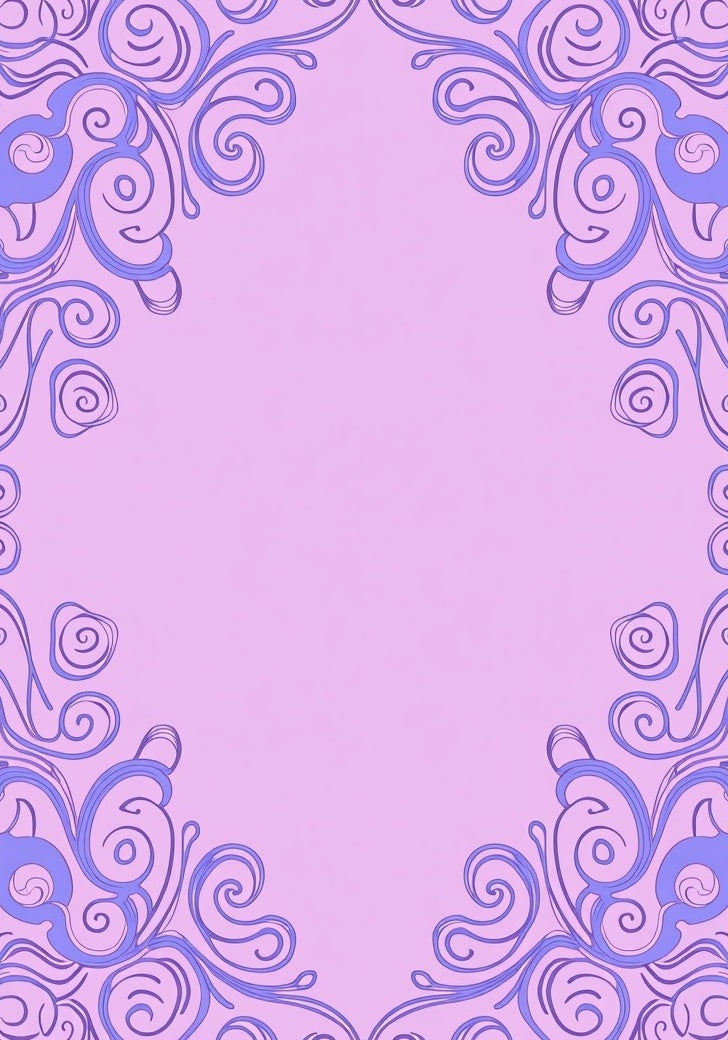 Lavender Swirls Framing Pastel Background Rug