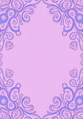 Lavender Swirls Framing Pastel Background Rug