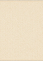 Cream Golden Maze Line Rug
