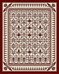 Intricate Lattice Geometric Pattern Rug