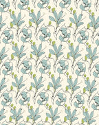 Delicate Floral Vine Pattern Design Rug
