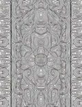 Abstract Line Art Symmetry Design Rug