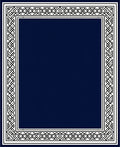 Intricate Geometric Patterned Border Design Rug