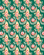 Abstract Floral Whimsical Pattern Rug