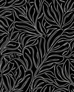Monochromatic Botanical Abstract Pattern Rug