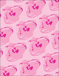 Pink Floral Patterned Whimsical Rug