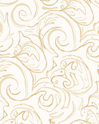 Abstract Swirls Warm Tones Pattern Rug