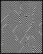 Bold Black White Geometric Stripe Rug