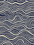 Abstract Wavy Dot Pattern Design Rug