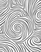 Flowing Gray Swirl Pattern Rug