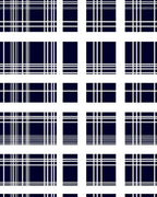 Navy White Gingham Grid Pattern Rug