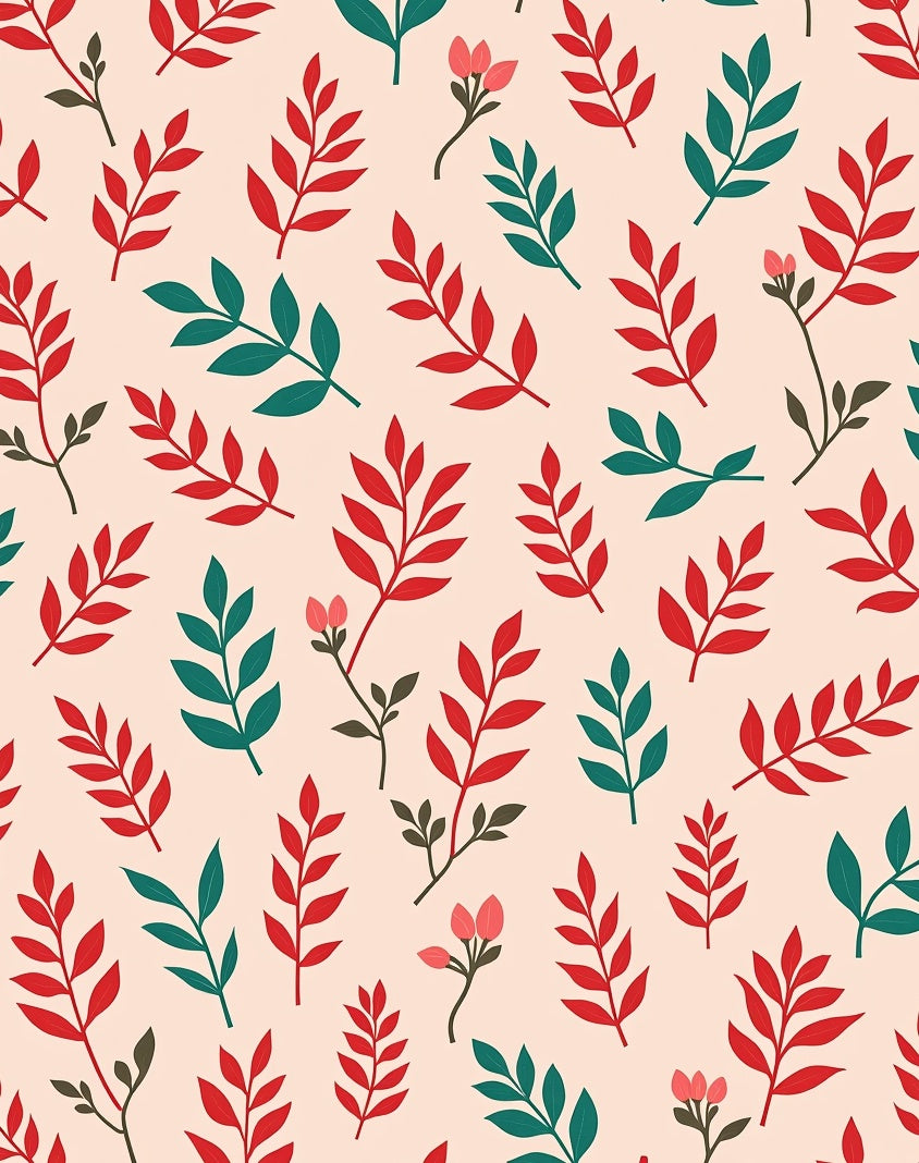 Autumn Leaves Pattern Rug Design Rug