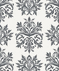 Elegant Floral Scroll Pattern Rug