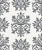 Elegant Floral Scroll Pattern Rug