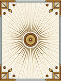 Sunburst Floral Geometric Cream Rug