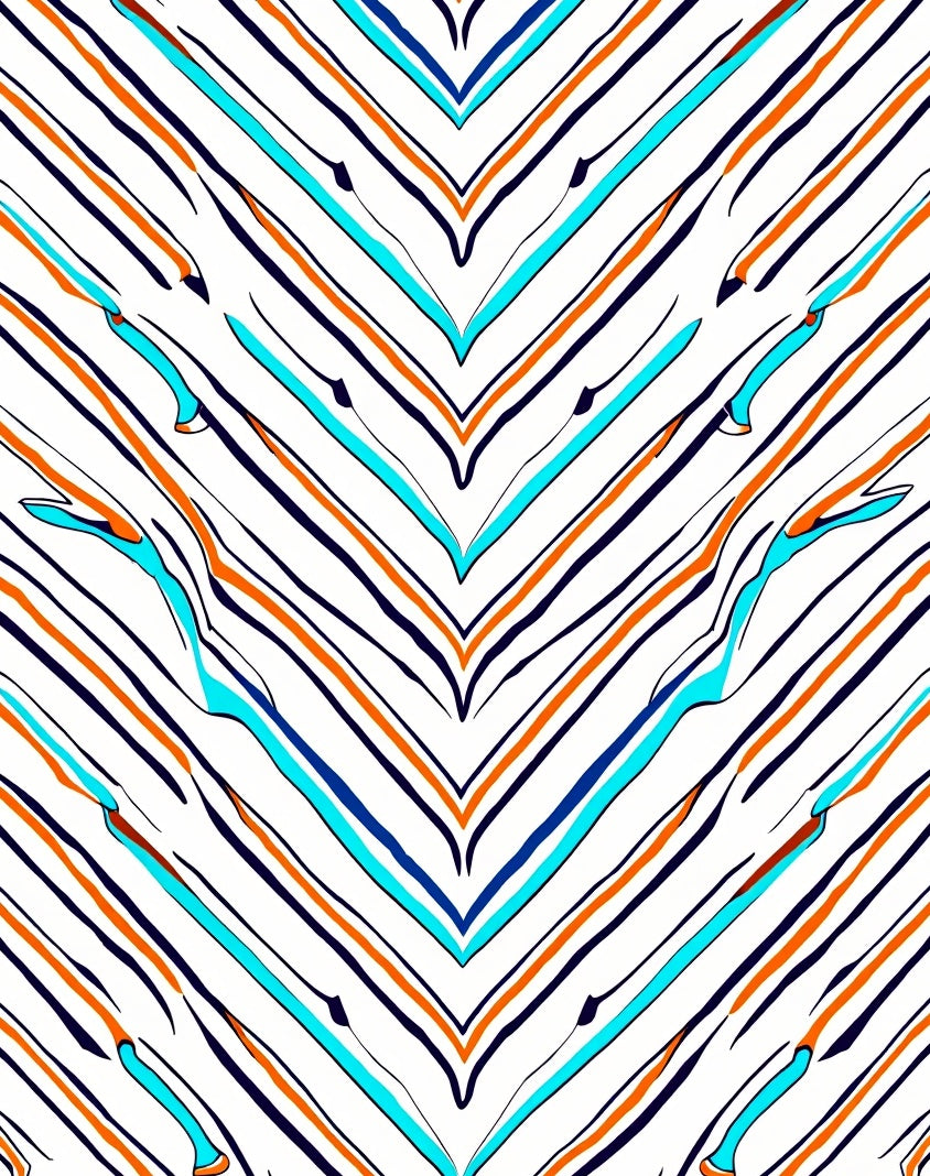Bold Abstract Chevron Lines Rug