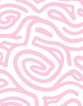 Blush Swirl Abstract Pattern Rug