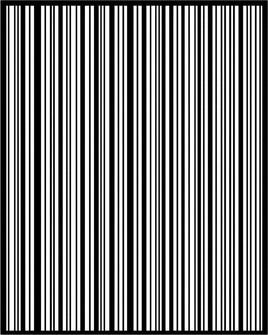 Black White Vertical Stripe Pattern Rug