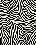 Bold Black White Zebra Stripe Design Rug