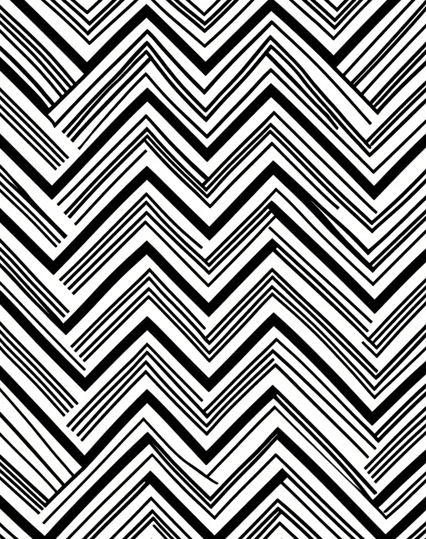 Bold Zigzag Stripe Pattern Rug
