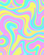 Pastel Swirl Abstract Pattern Rug