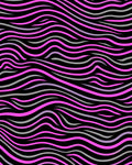 Hot Pink Gray Abstract Wave Rug
