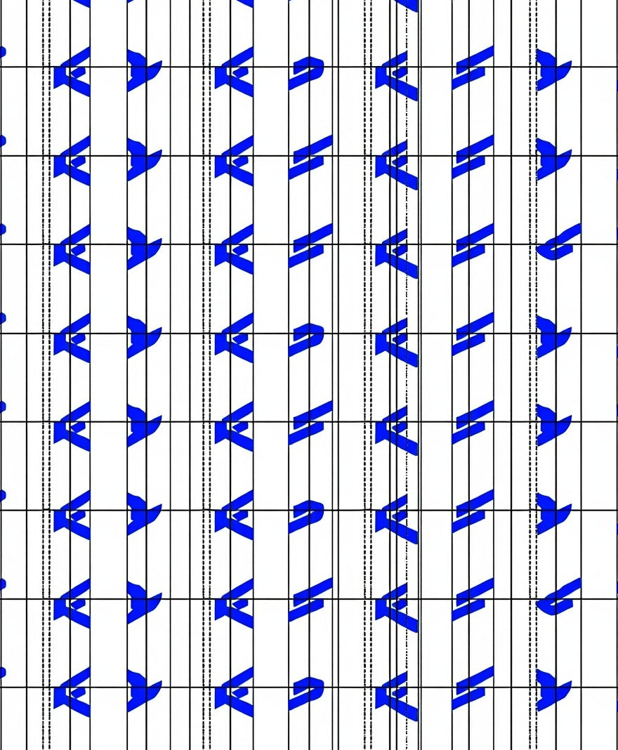 Bold Blue Abstract Stripe Design Rug