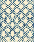 Classic Diamond Lattice Pattern Rug