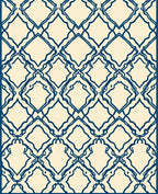 Classic Diamond Lattice Pattern Rug