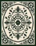 Classic Floral Medallion Vintage Design Rug