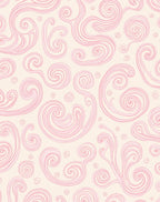 Pink Swirls of Abstract Art Rug