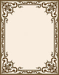 Traditional Floral Scrollwork Border Design Rug