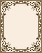 Traditional Floral Scrollwork Border Design Rug