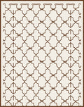 Geometric Patterned Lattice Design Rug