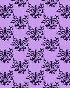 Dark Floral Vintage Damask Pattern Rug