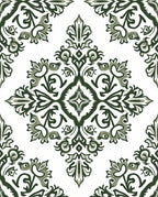 Classic Damask Floral Scroll Pattern Rug