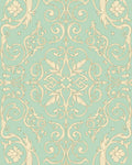 Elegant Cream Swirl Floral Pattern Rug