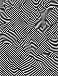 Monochromatic Illusionary Stripe Pattern Rug
