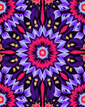Vibrant Mandala Style Floral Pattern Rug