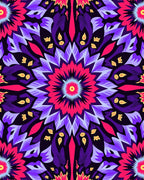Vibrant Mandala Style Floral Pattern Rug