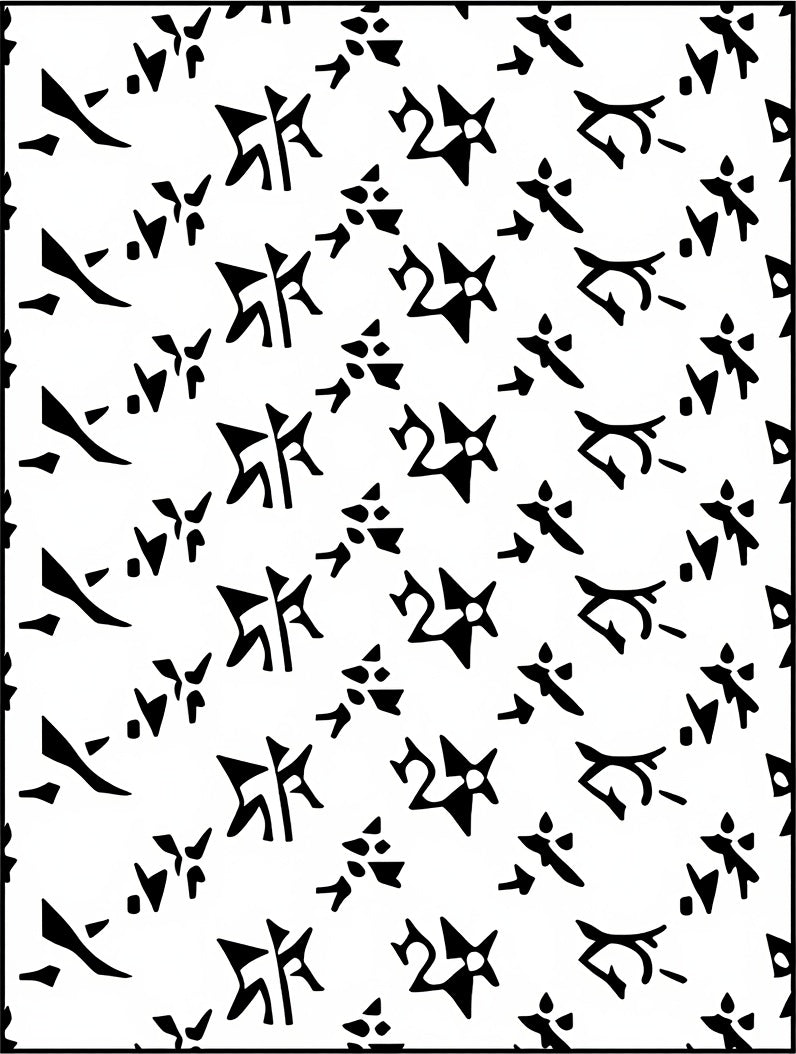 Tribal Abstract Graphic Motif Rug