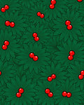Christmas Holly Berry Floral Rug