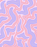 Pastel Swirl Wave Pattern Rug