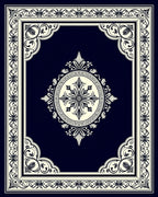 Intricate Floral Motif Bordered Rug