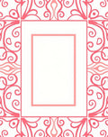 Coral Scroll Flourish Medallion Rug