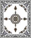 Classic Floral Border With Central Medallion Rug