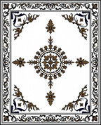 Classic Floral Border With Central Medallion Rug