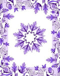 Purple Floral Mandala Pattern Rug