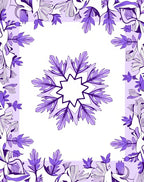 Purple Floral Mandala Pattern Rug