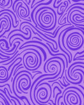 Vibrant Purple Swirl Pattern Rug
